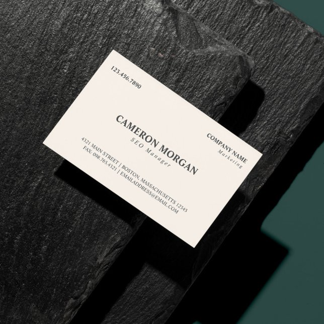 Carte De Visite Professionnel de base (Créateur téléchargé)