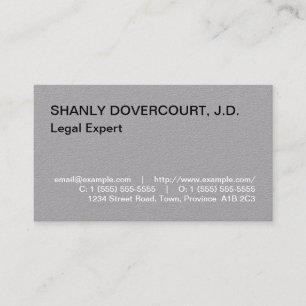 Carte de visite professionnel de droit simple et h