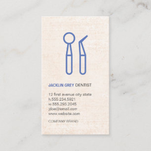 Carte De Visite Professionnel de la dentition