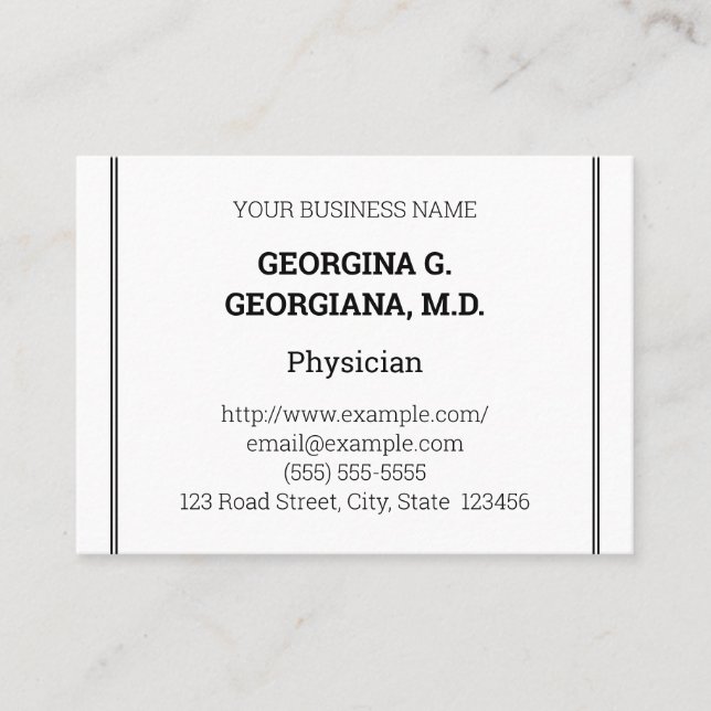 Carte de visite professionnel de la nostalgie de l (Devant)