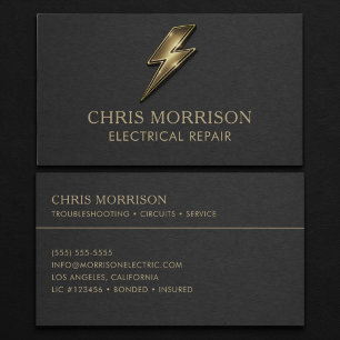 Carte De Visite Professionnel de la réparation électrique