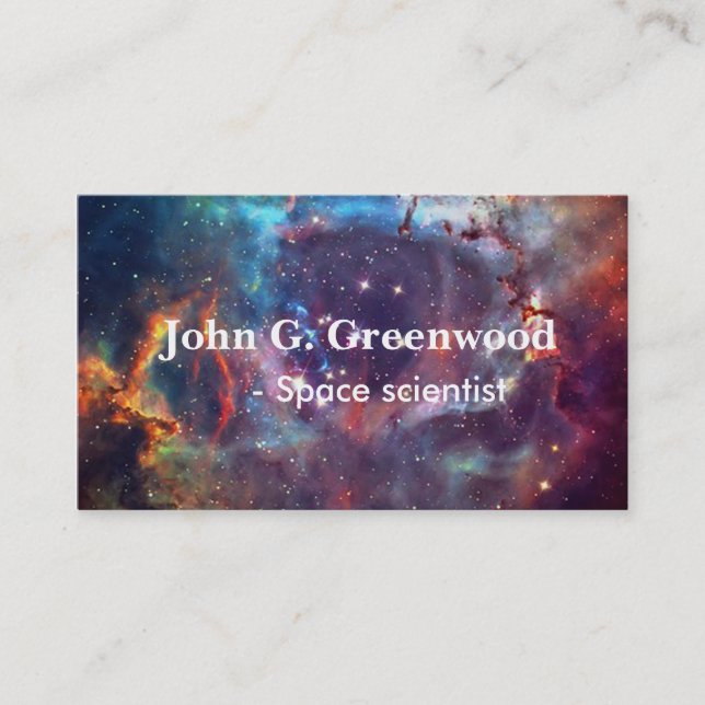 Carte De Visite Professionnel de l'astronomie et des sciences spat (Devant)