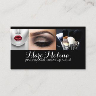 Carte de visite professionnel de maquillage