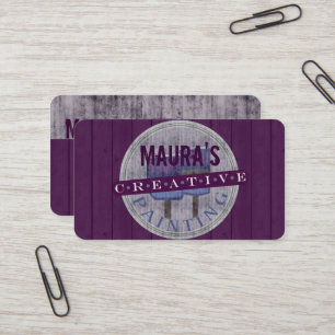 Carte de visite professionnel de peintre