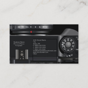 Carte de visite professionnel de photographe