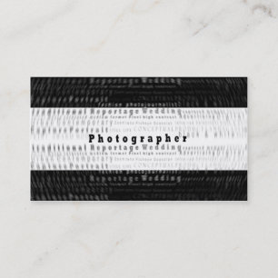Carte de visite professionnel de photographie -