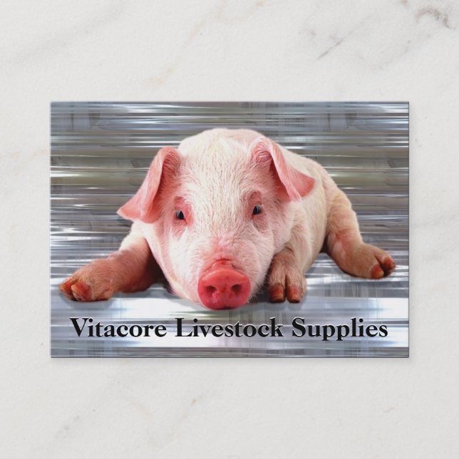 Carte De Visite Professionnel de porc (Devant)