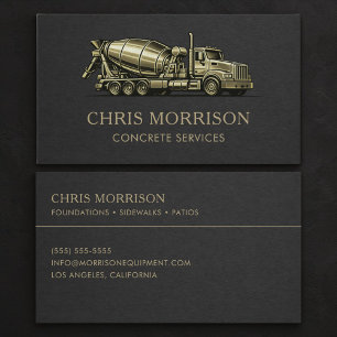 Carte De Visite Professionnel des services de béton