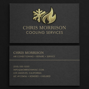 Carte De Visite Professionnel des services de refroidissement CVC