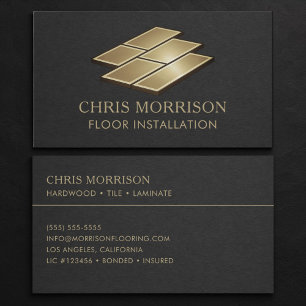 Carte De Visite Professionnel d'installation de sols