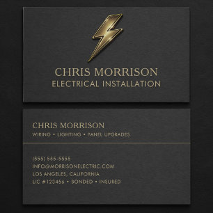Carte De Visite Professionnel d'installation électrique