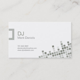 Carte de visite professionnel du DJ