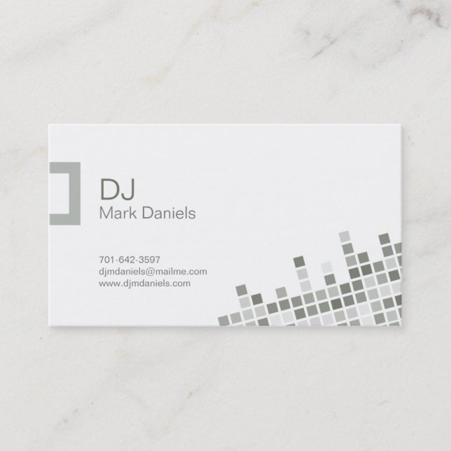 Carte de visite professionnel du DJ (Devant)