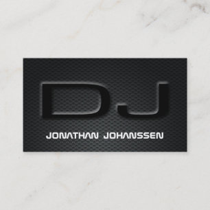 Carte de visite professionnel du DJ de fibre