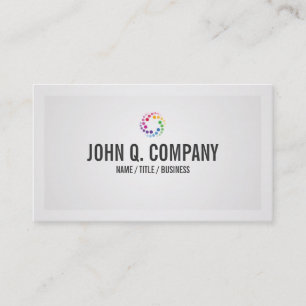 Carte de visite professionnel du logo personnalisé