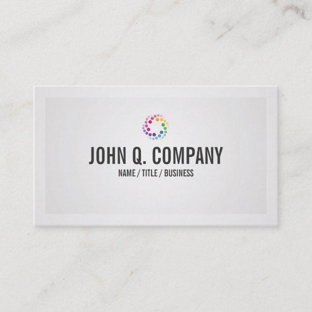 Carte de visite professionnel du logo personnalisé (Devant)
