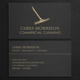 Carte De Visite Professionnel du nettoyage commercial
