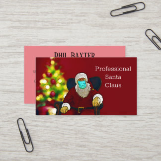 carte de visite professionnel du Père Noël