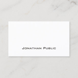 Carte De Visite Professionnel Élégant Blanc Moderne Nettoyant Plai