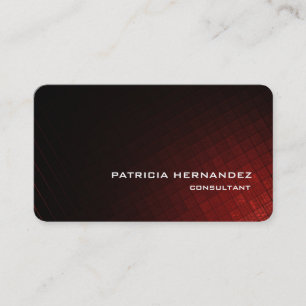 Carte De Visite Professionnel élégant Brown rouge moderne élégant