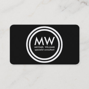 Carte De Visite Professionnel élégant cercle doré simple minimu