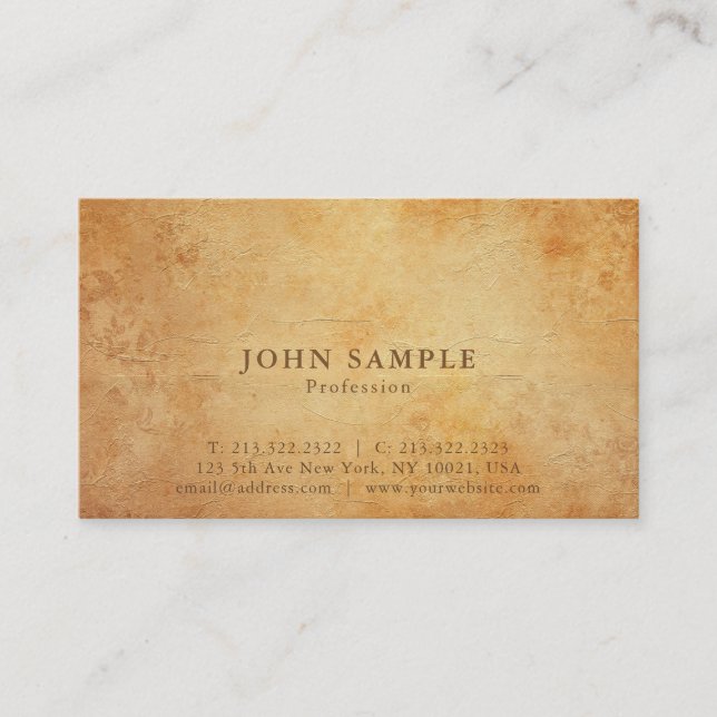 Carte De Visite Professionnel élégant Créatif Plain Matte Luxe (Devant)