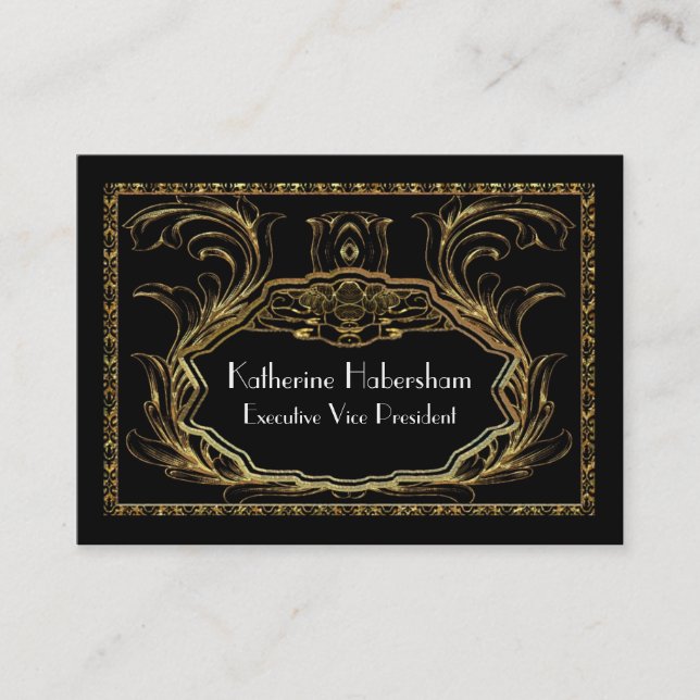 Carte De Visite Professionnel élégant d'AmFlair (Devant)