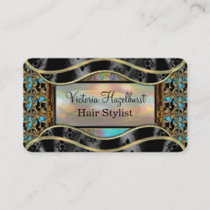 Carte De Visite Professionnel élégant de damassé de Shyvee 2"