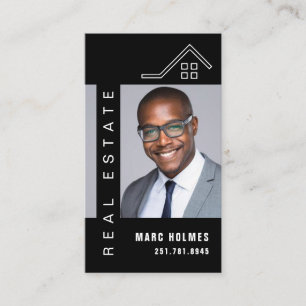 Carte De Visite Professionnel Élégant Immobilier Realtor