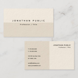 Carte De Visite Professionnel Élégant Moderne Simple Modèle Luxe
