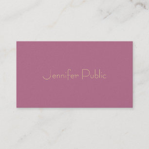 Carte De Visite Professionnel Elegant Rose Pearl Finish Luxe