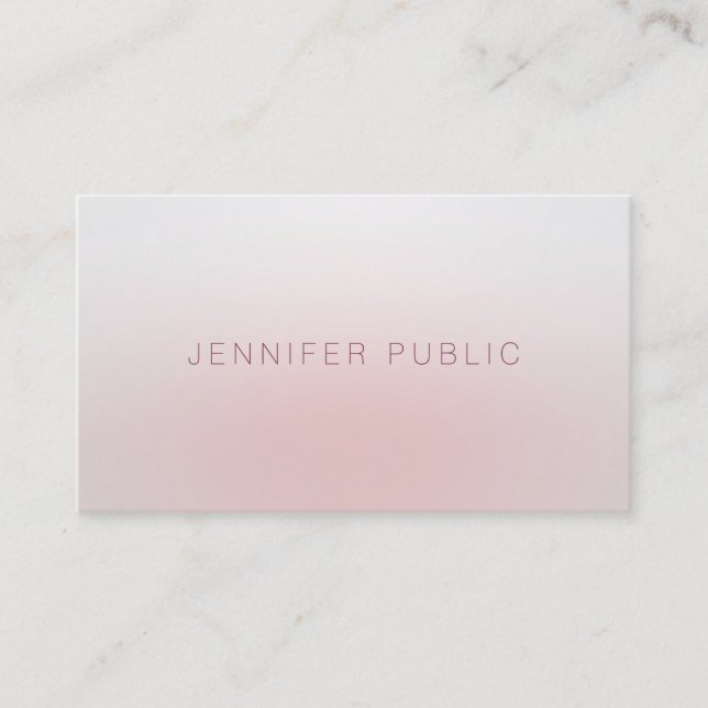 Carte De Visite Professionnel Élégant Simple Modèle Moderne Luxe (Devant)