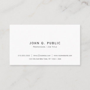 Carte De Visite Professionnel Élégant Simple Moderne Créez Votre P