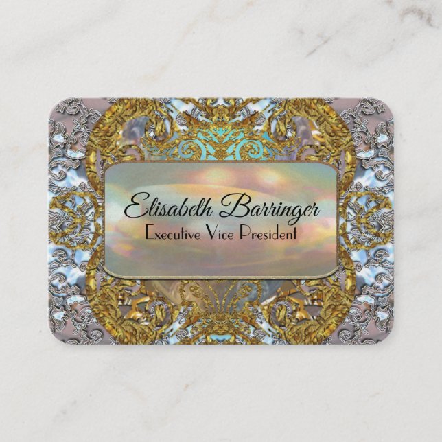 Carte De Visite Professionnel élégant unique d'Elisabeths (Devant)