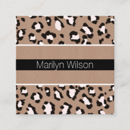 Carte de visite professionnel Empreinte de léopard