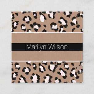 Carte de visite professionnel Empreinte de léopard