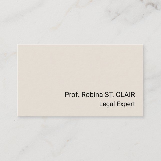 Carte de visite professionnel en droit humain (Devant)