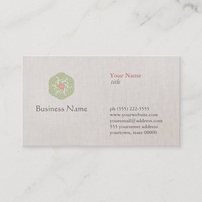 Carte de visite professionnel en médecine naturell (Devant)