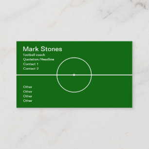 Carte De Visite Professionnel entraîneur de football