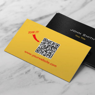 Carte De Visite Professionnel facile de jaune de plaine de