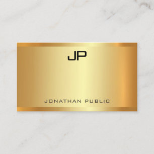 Carte De Visite Professionnel Gold Look Moderne Modèle élégant