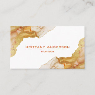 Carte de visite professionnel Gold Orange Amber