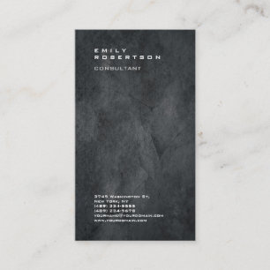 Carte De Visite Professionnel Gris clair tendance Moderne minimali