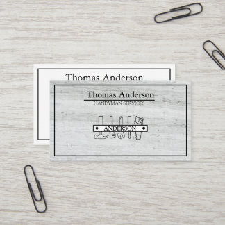 Carte De Visite Professionnel Handyman Réparation à domicile Busin