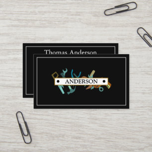 Carte De Visite Professionnel Handyman Réparation à domicile Busin