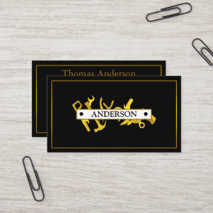 Carte De Visite Professionnel Handyman Réparation à domicile Busin