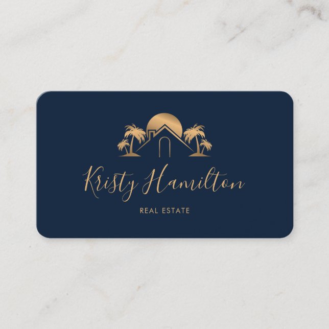 Carte De Visite professionnel immobilier côtier code QR (Devant)