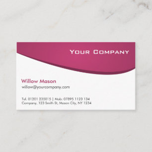 Carte de visite professionnel incurvé par blanc
