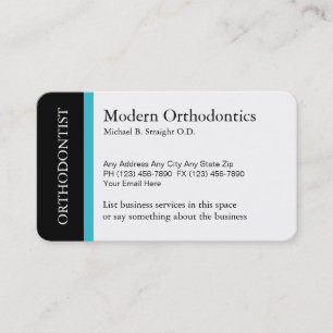 Carte De Visite Professionnel Médicale d'orthodontiste