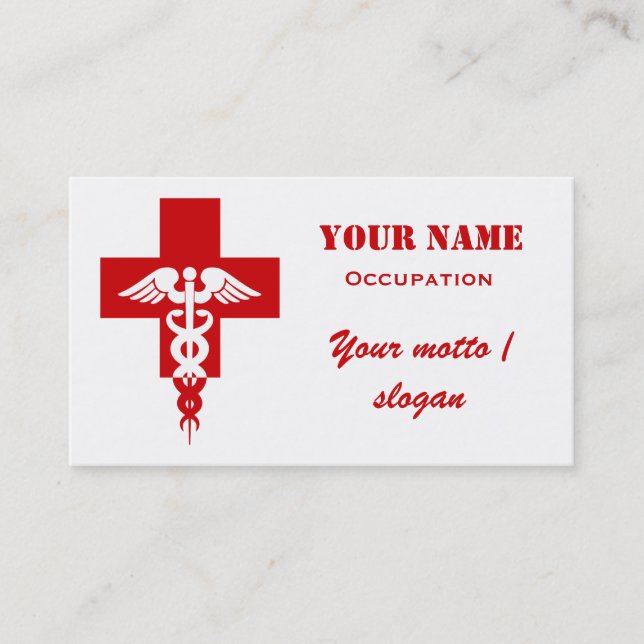 carte de visite professionnel Médicale - personnal (Devant)